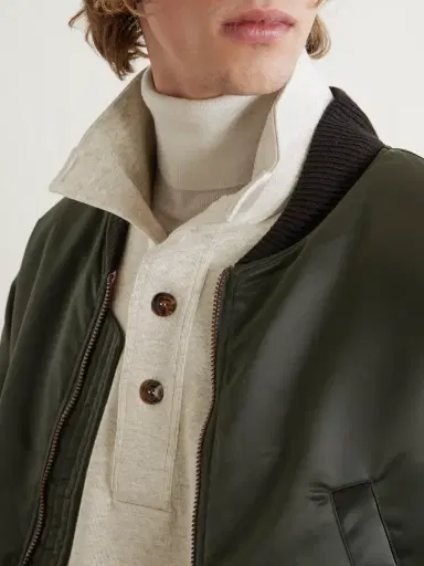 Tom Ford Cotton, Silk and Cashmere-Blend Sweatshirt - Men | Thumbnail 5 Tom Ford Cotton, Silk and Cashmere-Blend Sweatshirt - Men | Thumbnail 5