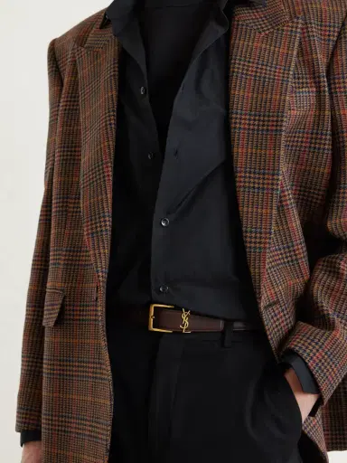 Saint Laurent 3cm Leather Belt - Men | Thumbnail 3 Saint Laurent 3cm Leather Belt - Men | Thumbnail 3