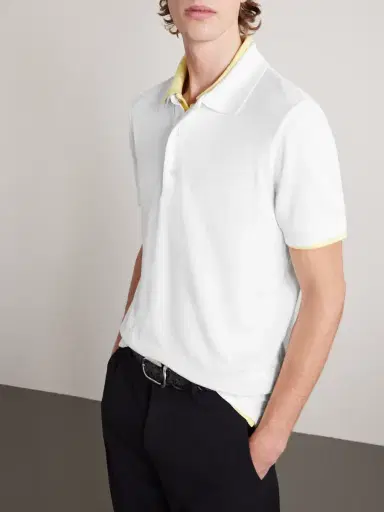 Tom Ford Slim-Fit Lyocell and Cotton-Blend Piqué Polo Shirt - Men | Thumbnail 3 Tom Ford Slim-Fit Lyocell and Cotton-Blend Piqué Polo Shirt - Men | Thumbnail 3
