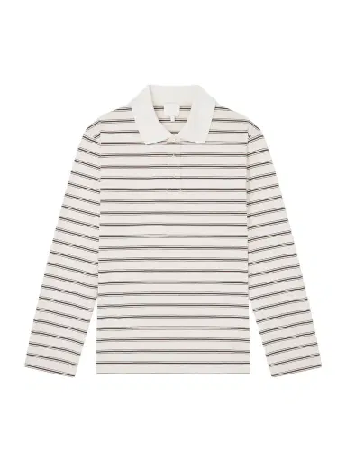 A.P.C. Striped Organic Cotton-Jersey Polo Shirt - Men | Thumbnail 1 A.P.C. Striped Organic Cotton-Jersey Polo Shirt - Men | Thumbnail 1