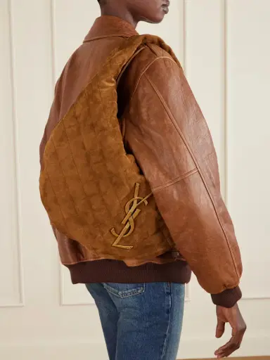 Saint Laurent Icare Matelassé Suede Shoulder Bag | Thumbnail 6 Saint Laurent Icare Matelassé Suede Shoulder Bag | Thumbnail 6