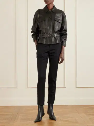 Saint Laurent Victoire Leather Ankle Boots | Thumbnail 4 Saint Laurent Victoire Leather Ankle Boots | Thumbnail 4