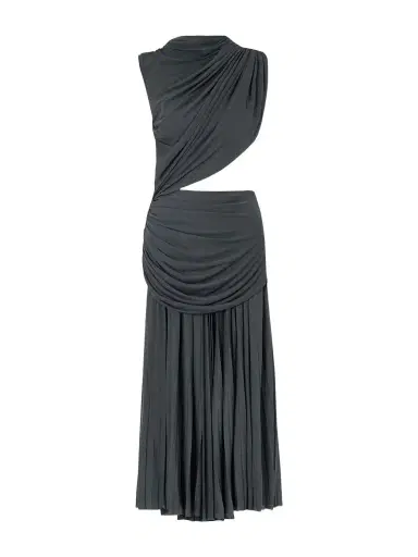 Proenza Schouler Irma Ruched Pleated Jersey Maxi Dress | Thumbnail 1 Proenza Schouler Irma Ruched Pleated Jersey Maxi Dress | Thumbnail 1