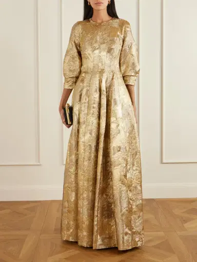 Simkhai Claravelle Jacquard Gown | Thumbnail 2 Simkhai Claravelle Jacquard Gown | Thumbnail 2