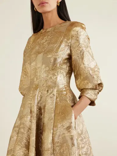Simkhai Claravelle Jacquard Gown | Thumbnail 4 Simkhai Claravelle Jacquard Gown | Thumbnail 4