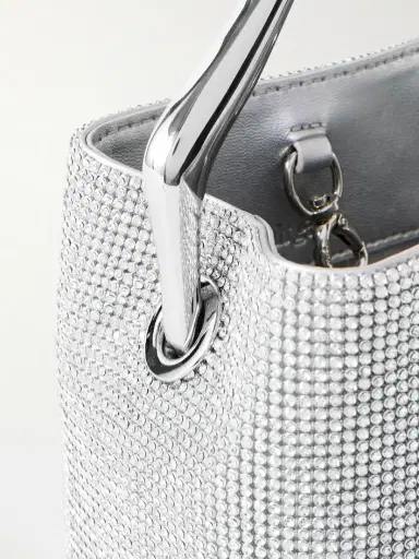 Cult Gaia Solene Mini Crystal-embellished Metallic Leather Tote | Thumbnail 4 Cult Gaia Solene Mini Crystal-embellished Metallic Leather Tote | Thumbnail 4