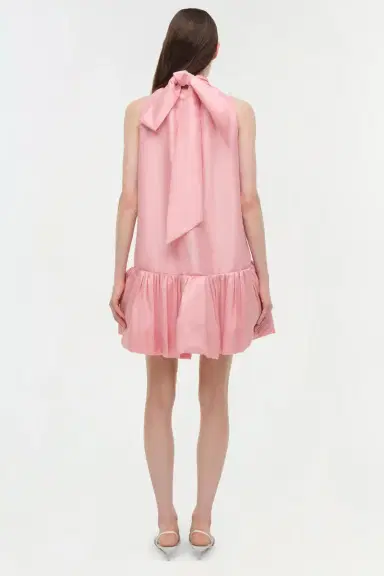 Simkhai Hope Taffeta Bow Tie Mini Dress | Thumbnail 4 Simkhai Hope Taffeta Bow Tie Mini Dress | Thumbnail 4