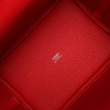 HERMÈS Hermes Picotin Lock 18 Rouge de Coeur Clemence Palladium Hardware | Thumbnail 7 HERMÈS Hermes Picotin Lock 18 Rouge de Coeur Clemence Palladium Hardware | Thumbnail 7