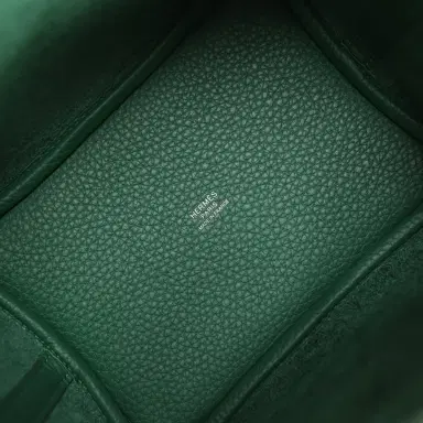 HERMÈS Hermes Picotin Lock 18 Vert Moyen Clemence Palladium Hardware | Thumbnail 7 HERMÈS Hermes Picotin Lock 18 Vert Moyen Clemence Palladium Hardware | Thumbnail 7