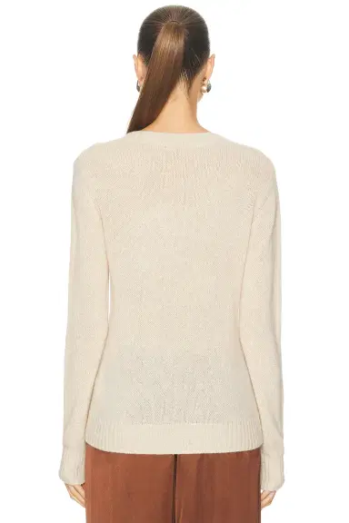 Enza Costa Cashmere V-Neck Sweater | Thumbnail 3 Enza Costa Cashmere V-Neck Sweater | Thumbnail 3