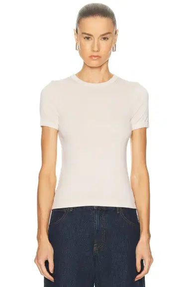 Enza Costa Supima Cotton New Classic Short Sleeve Tee | Thumbnail 1 Enza Costa Supima Cotton New Classic Short Sleeve Tee | Thumbnail 1