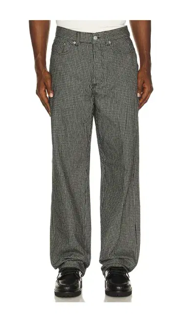Obey Classic Baggy Plaid Denim Pants | Thumbnail 1 Obey Classic Baggy Plaid Denim Pants | Thumbnail 1