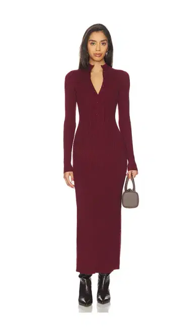 Lovers and Friends Gretta Mock Neck Midi Dress | Thumbnail 1 Lovers and Friends Gretta Mock Neck Midi Dress | Thumbnail 1