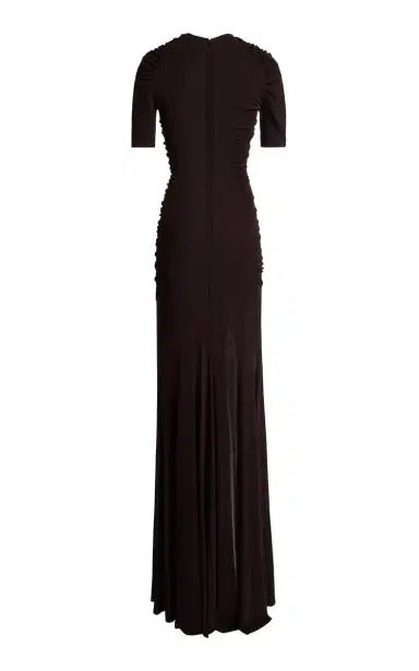 Victoria Beckham Gathered Crepe Jersey Gown | Thumbnail 5 Victoria Beckham Gathered Crepe Jersey Gown | Thumbnail 5