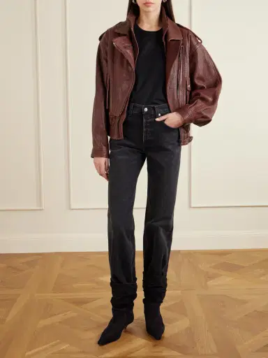 Isabel Marant Aneli Layered Textured-leather Jacket | Thumbnail 2 Isabel Marant Aneli Layered Textured-leather Jacket | Thumbnail 2