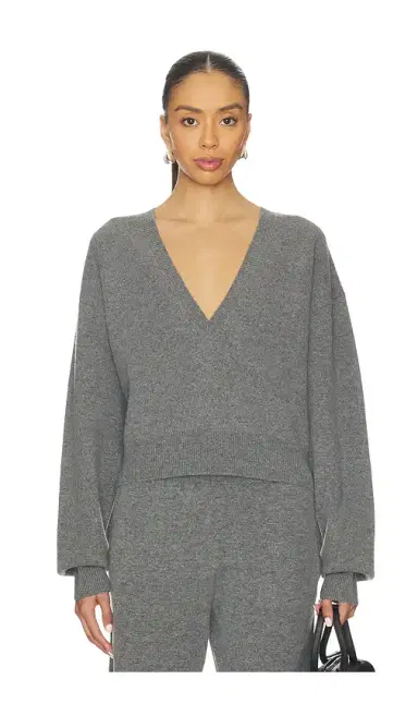 EAVES Lonne Deep V-neck Sweater | Thumbnail 2 EAVES Lonne Deep V-neck Sweater | Thumbnail 2