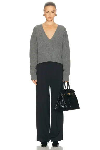 EAVES Lonne Deep V-neck Sweater | Thumbnail 6 EAVES Lonne Deep V-neck Sweater | Thumbnail 6