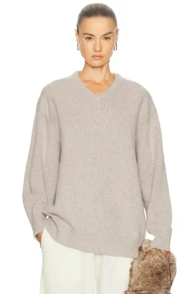 EAVES Zelia V-neck Sweater | Thumbnail 2 EAVES Zelia V-neck Sweater | Thumbnail 2