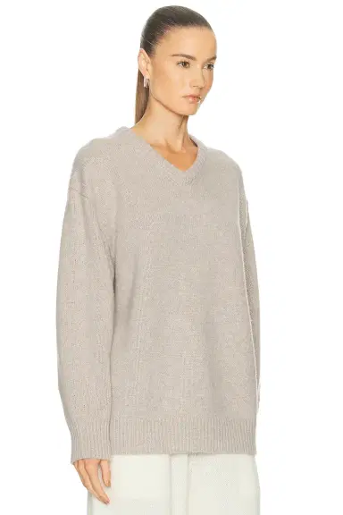 EAVES Zelia V-neck Sweater | Thumbnail 3 EAVES Zelia V-neck Sweater | Thumbnail 3