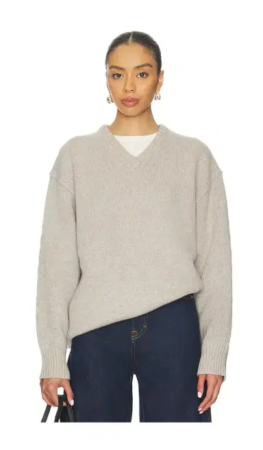 EAVES Zelia V-neck Sweater | Thumbnail 1 EAVES Zelia V-neck Sweater | Thumbnail 1