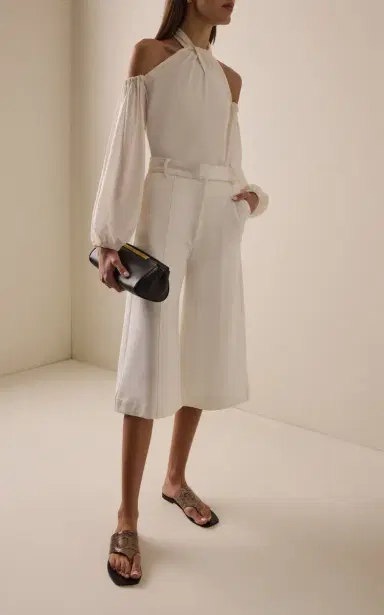 ANDRES OTALORA Amani Crepe Wide-Leg Culottes | Thumbnail 2 ANDRES OTALORA Amani Crepe Wide-Leg Culottes | Thumbnail 2