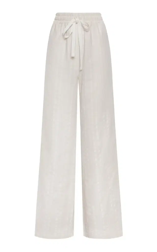 Tamu Mia Mid-Rise Cotton-Jacquard Wide-Leg Pants Tamu Mia Mid-Rise Cotton-Jacquard Wide-Leg Pants