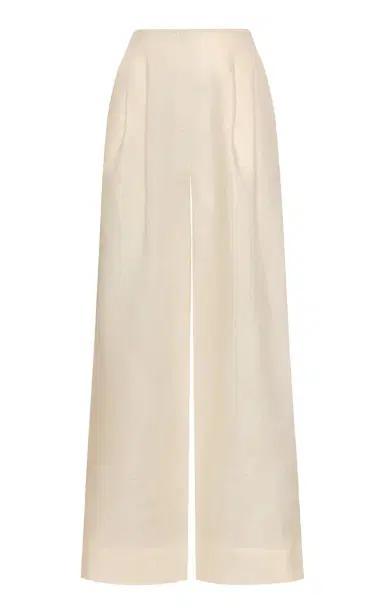 ANDRES OTALORA Ancestra High-Rise Linen Wide-Leg Pants | Thumbnail 1 ANDRES OTALORA Ancestra High-Rise Linen Wide-Leg Pants | Thumbnail 1