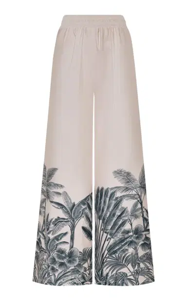 ANDRES OTALORA Tamu Mia Printed Crepe De Chine Wide-Leg Pants | Thumbnail 1 ANDRES OTALORA Tamu Mia Printed Crepe De Chine Wide-Leg Pants | Thumbnail 1