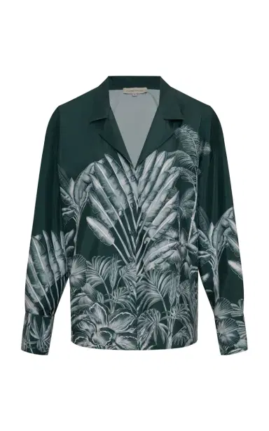 ANDRES OTALORA Oasis Printed Crepe De Chine Blouse | Thumbnail 5 ANDRES OTALORA Oasis Printed Crepe De Chine Blouse | Thumbnail 5