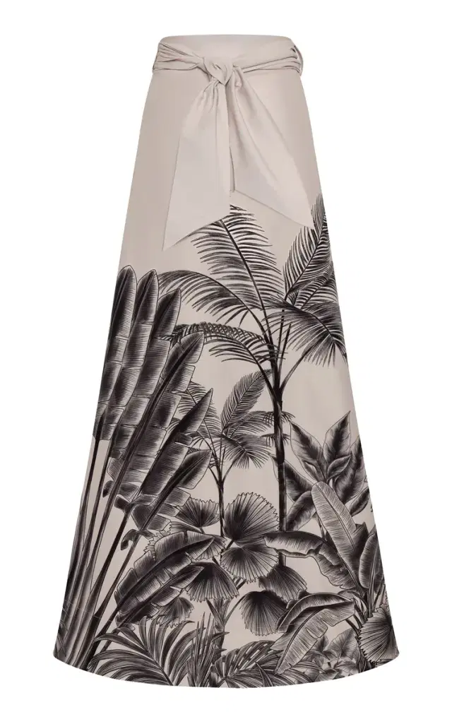 Ayoka Printed Stretch-Cotton Maxi Skirt Ayoka Printed Stretch-Cotton Maxi Skirt