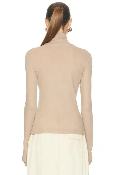 ENZA COSTA Cashmere Jersey New Classic Turtleneck Sweater | Thumbnail 3 ENZA COSTA Cashmere Jersey New Classic Turtleneck Sweater | Thumbnail 3