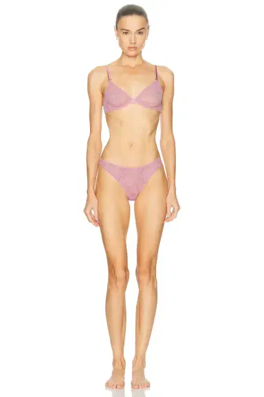 Fleur du Mal Le Stretch Lace Cheeky Panty | Thumbnail 4 Fleur du Mal Le Stretch Lace Cheeky Panty | Thumbnail 4