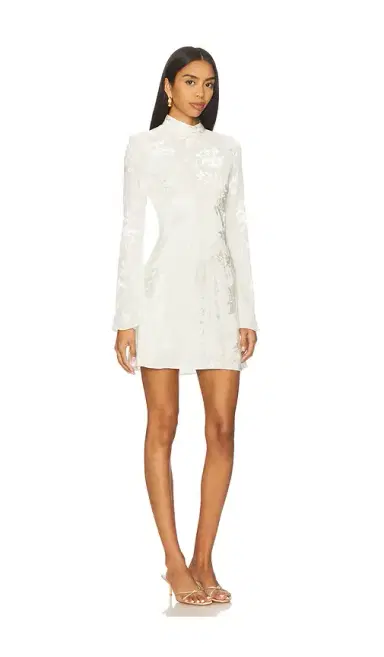 Hemant & Nandita Biased Mini Dress With Mock Neck | Thumbnail 2 Hemant & Nandita Biased Mini Dress With Mock Neck | Thumbnail 2