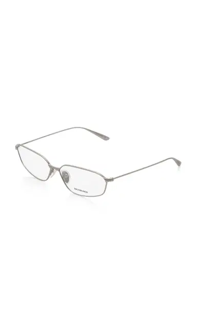 Balenciaga Editorial Oval-Frame Metal Glasses | Thumbnail 3 Balenciaga Editorial Oval-Frame Metal Glasses | Thumbnail 3