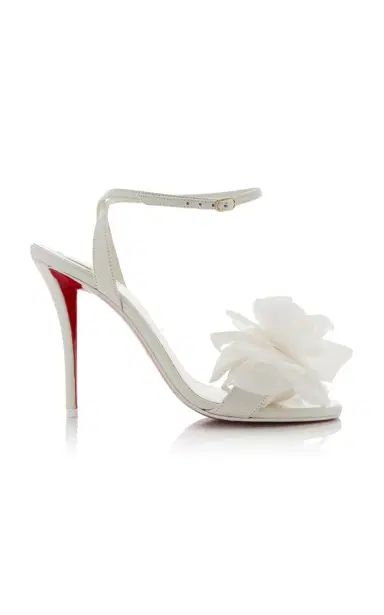 Christian Louboutin Miss Z Flora 100mm Leather Sandals | Thumbnail 1 Christian Louboutin Miss Z Flora 100mm Leather Sandals | Thumbnail 1