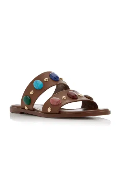 Gianvito Rossi Pasha Leather Sandals | Thumbnail 4 Gianvito Rossi Pasha Leather Sandals | Thumbnail 4