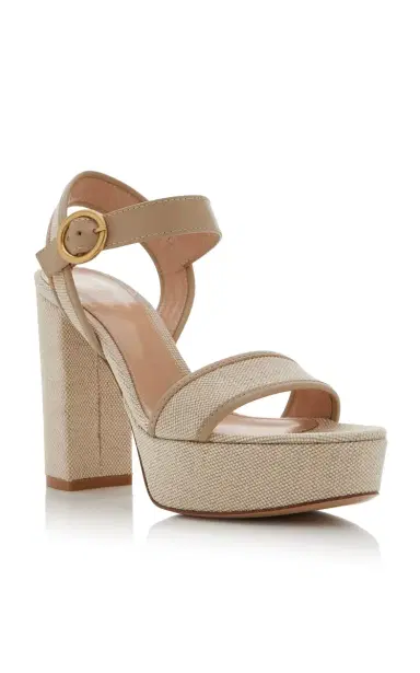 Gianvito Rossi Milos Canvas Platform Sandals | Thumbnail 4 Gianvito Rossi Milos Canvas Platform Sandals | Thumbnail 4