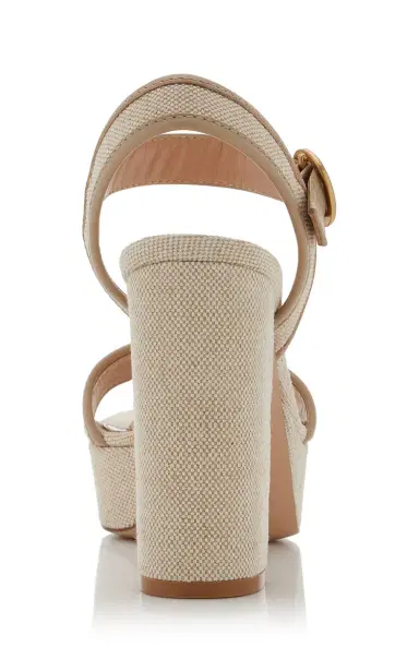 Gianvito Rossi Milos Canvas Platform Sandals | Thumbnail 5 Gianvito Rossi Milos Canvas Platform Sandals | Thumbnail 5