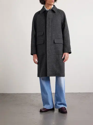 Drake's Flecked Virgin Wool Coat - Men | Thumbnail 3 Drake's Flecked Virgin Wool Coat - Men | Thumbnail 3