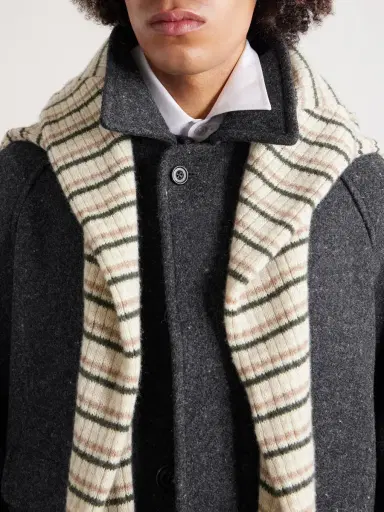 Drake's Flecked Virgin Wool Coat - Men | Thumbnail 5 Drake's Flecked Virgin Wool Coat - Men | Thumbnail 5