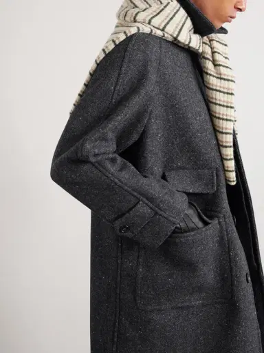 Drake's Flecked Virgin Wool Coat - Men | Thumbnail 6 Drake's Flecked Virgin Wool Coat - Men | Thumbnail 6
