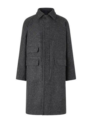 Drake's Flecked Virgin Wool Coat - Men | Thumbnail 1 Drake's Flecked Virgin Wool Coat - Men | Thumbnail 1