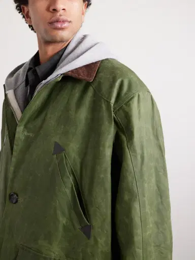 Drake's Barn Corduroy-Trimmed Waxed-Cotton Jacket - Men | Thumbnail 5 Drake's Barn Corduroy-Trimmed Waxed-Cotton Jacket - Men | Thumbnail 5