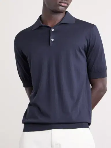 Lardini Cotton Polo Shirt - Men | Thumbnail 3 Lardini Cotton Polo Shirt - Men | Thumbnail 3