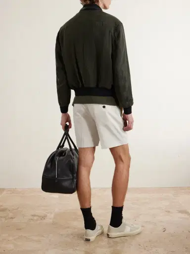 Tom Ford Straight-Leg Brushed Cotton-Drill Shorts - Men | Thumbnail 4 Tom Ford Straight-Leg Brushed Cotton-Drill Shorts - Men | Thumbnail 4