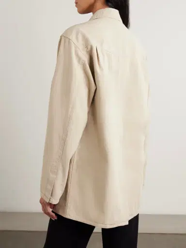 Marant Étoile Nevala Double-breasted Cotton And Linen-blend Twill Jacket | Thumbnail 4 Marant Étoile Nevala Double-breasted Cotton And Linen-blend Twill Jacket | Thumbnail 4