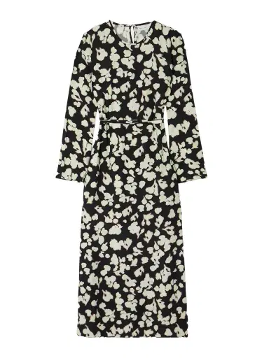 Proenza Schouler White Label Waverly Floral-print Belted Jersey Maxi Dress | Thumbnail 1 Proenza Schouler White Label Waverly Floral-print Belted Jersey Maxi Dress | Thumbnail 1