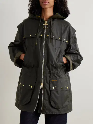 Barbour Aberford Hooded Waxed-cotton Jacket | Thumbnail 3 Barbour Aberford Hooded Waxed-cotton Jacket | Thumbnail 3
