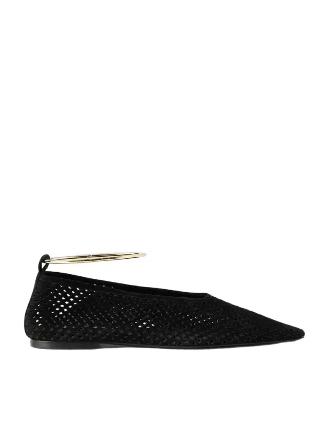Ballerina Laser-cut Suede Flats Ballerina Laser-cut Suede Flats