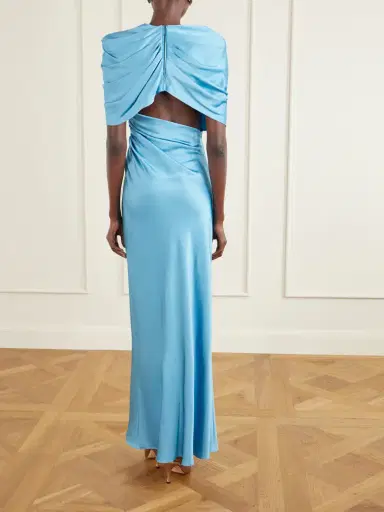 Stella McCartney Open-back Cape-effect Draped Satin Gown | Thumbnail 3 Stella McCartney Open-back Cape-effect Draped Satin Gown | Thumbnail 3